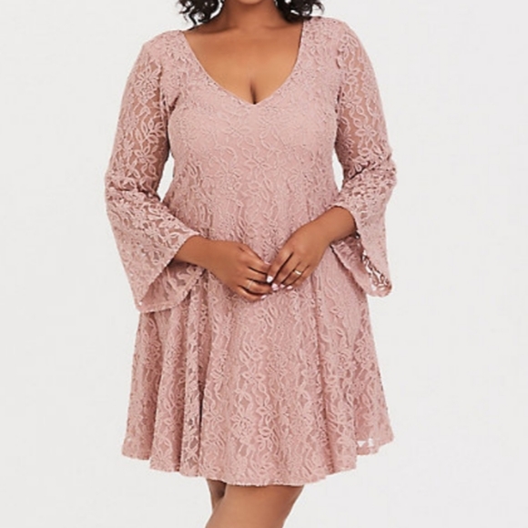 torrid Dresses & Skirts - TORRID Blush Lace Dress